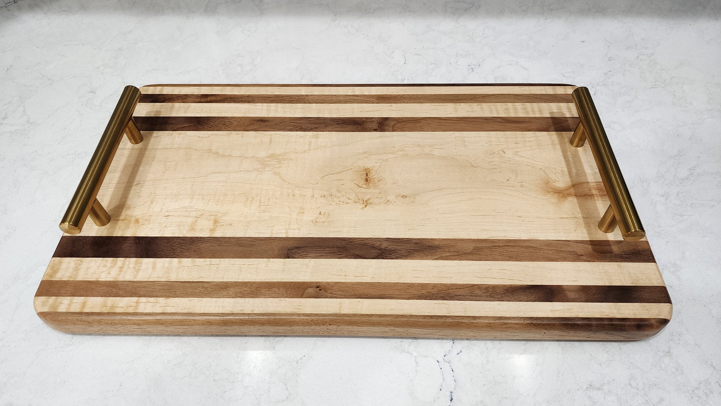 Monogramed Maple Serving Tray