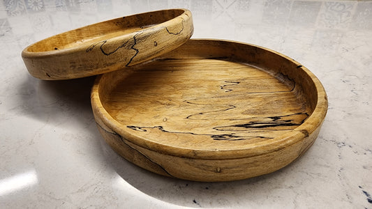 Spalted Maple Shallow Dishes