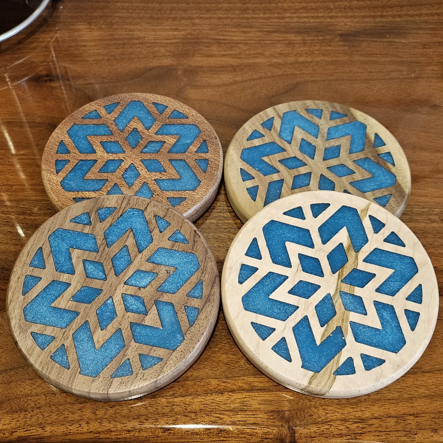 Winter Wonderland Snowflake Coasters