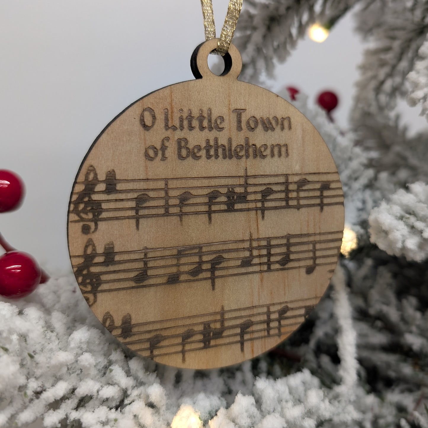 Christmas Sheet Music Ornaments