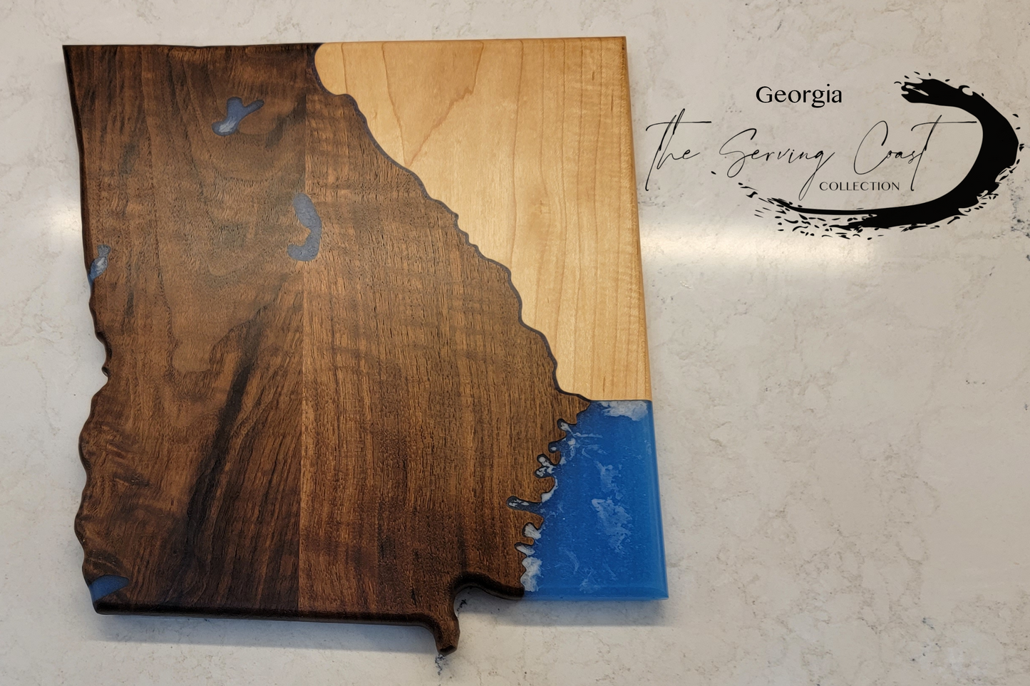 Custom Serving Trays featuring Coast Lines